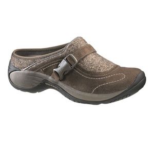 Merrell Encore Sidestep Suede/wool Mule Clogs. 8
